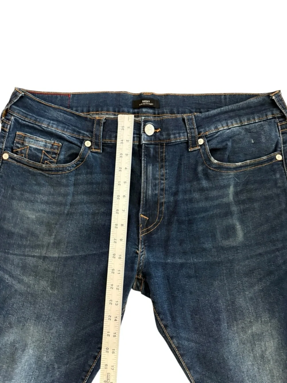 True Religion Men's Ricky Relaxed Straight Denim Jeans 40x30